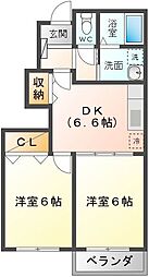 間取図画像 2DK