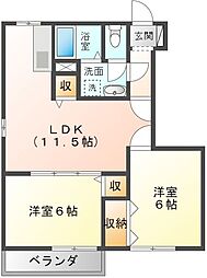 間取図画像 2LDK