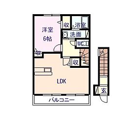 間取図画像 1LDK