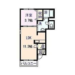 間取図画像 1LDK