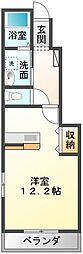 シュティル港町 1階1Kの間取り