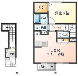 ジュネス本郷 1LDKの間取図画像