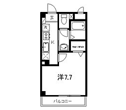 グランドール天神 1Kの間取図画像