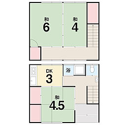 Mハウス 1階3DKの間取り