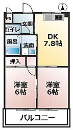 間取図画像 2DK