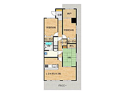 サントノーレ葛島参番館 3LDKの間取図画像