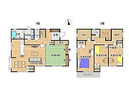 高知市潮見台 一戸建 4LDKの間取り