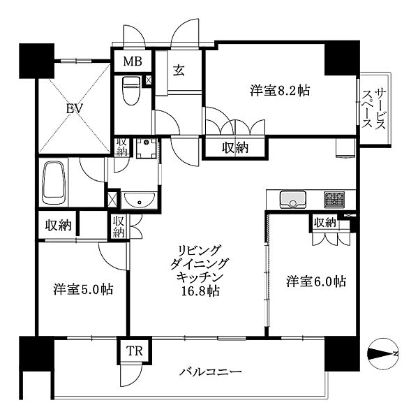間取りを拡大表示