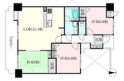ライオンズマンション道後公園 3LDKの間取図画像