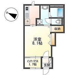 ラ・リノ 1Kの間取図画像