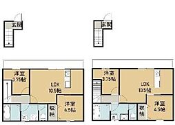ベルグレイヴィア新居浜駅前 2階2LDKの間取り