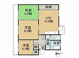 アーバンコート山根 3LDKの間取図画像