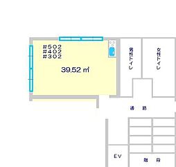 新居浜中央ビル ワンルームの間取図画像