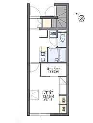 レオパレスカマン・セジュール 1Kの間取図画像