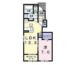 ベル・ヴィオラK5 1LDKの間取図画像