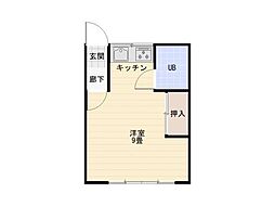 M'Sハウス 1Kの間取図画像