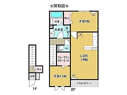 スフィーダ3 2LDKの間取図画像