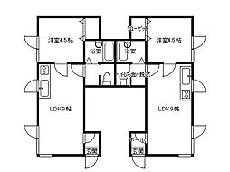 ドエルシャトレー2 1LDKの間取図画像