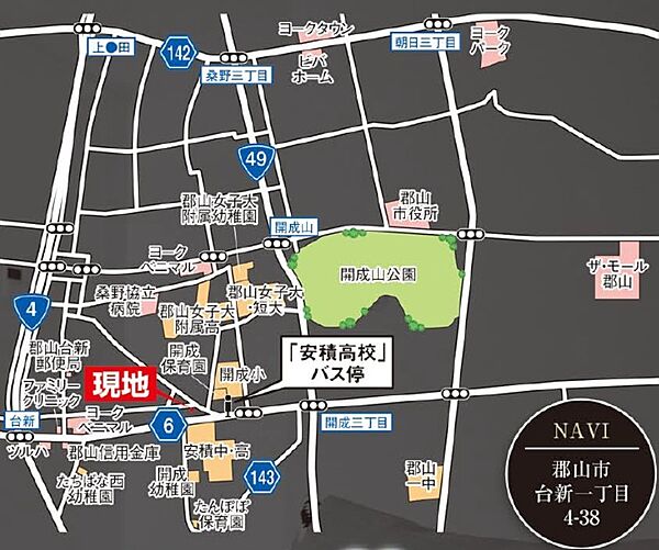 地図を拡大表示