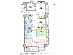 ジェネラスマンション保戸野弐番館 4LDKの間取図画像