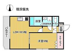 「プルミエール飯田」 -号室 4階1LDKの間取り