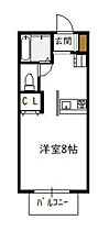 プレジール月見ヶ丘 202号 ｜ 宮崎県宮崎市月見ケ丘４丁目26-8（賃貸アパート1K・2階・26.72㎡） その2