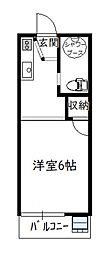 WinsHome・潮見 1Kの間取図画像