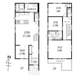 曽師町の太陽光付き戸建て　1号棟(ブラック) 3LDKの間取り
