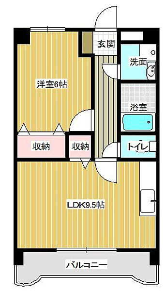 松橋マンション 306号｜宮崎県宮崎市松橋２丁目(賃貸マンション1LDK・3階・40.00㎡)の写真 その2