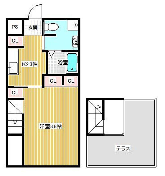 ＡＫＨＡ2 301号｜宮崎県宮崎市青葉町(賃貸マンション1K・3階・36.30㎡)の写真 その2