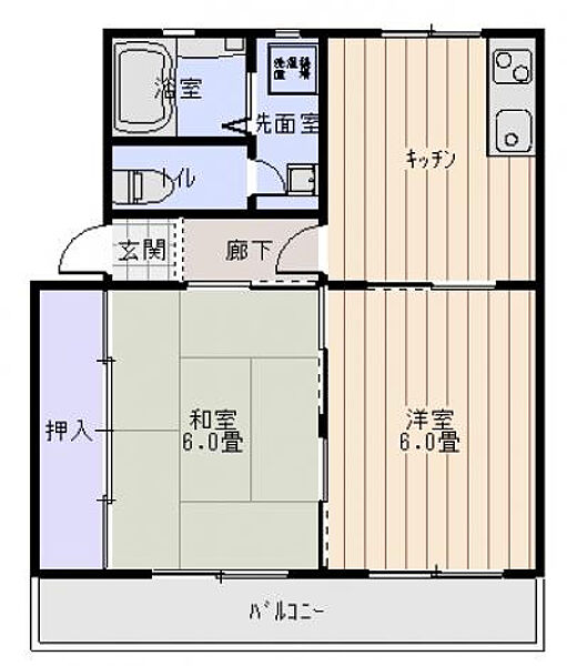 メゾンナガトモ 202　205｜宮崎県宮崎市大字恒久(賃貸マンション2DK・2階・42.00㎡)の写真 その2