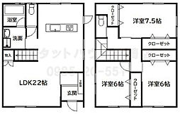 バス 寺の下下車 徒歩8分 3LDKの間取り