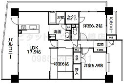 コアマンション橘公園リバーステージ 4LDKの間取図画像