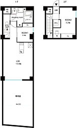 AKHM 1LDKの間取図画像