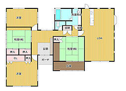 JR日豊本線 佐土原駅 徒歩10分 4LDKの間取り
