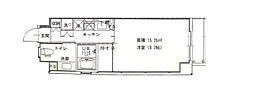 メゾン・ド・ナカシマ 1Kの間取図画像