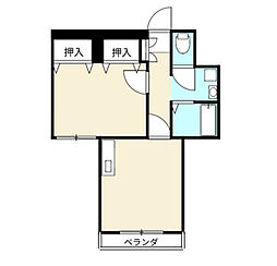 リベラ堀川 1LDKの間取図画像