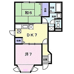 間取図画像 2DK