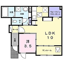 カーサ・アスール 104 ｜ 宮崎県宮崎市大字田吉362-1（賃貸アパート1LDK・1階・41.38㎡） その2