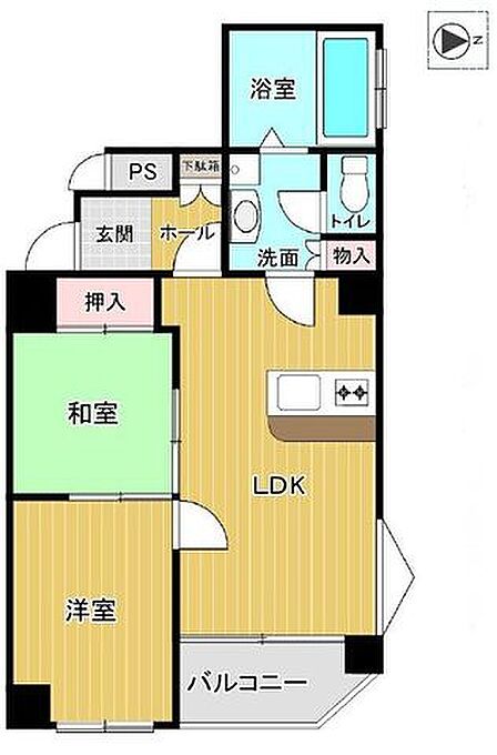 【間取図】自宅で温泉を楽しめる贅沢な2LDK!ペットと一緒に快適な生活を送れる魅力的なお部屋です。