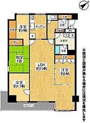 コーユーハイデンス 4LDKの間取図画像