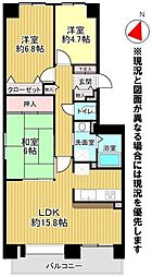 エクセルシオール麻生南 3LDKの間取図画像
