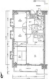 サンロードステーション郡山1 3LDKの間取図画像