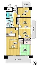 ルネスリバーコート 4LDKの間取図画像