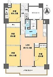 サーパス南春日 4LDKの間取図画像