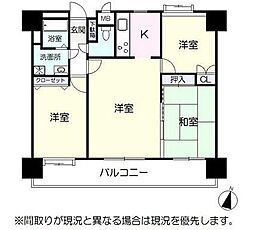 グリーンヒル高城南 3LDKの間取図画像