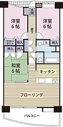 アスティオン堀川 3LDKの間取図画像