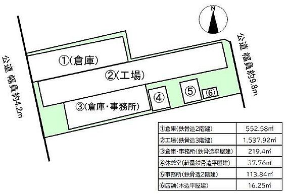 全体区画図(表...