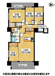 ファインシティ札幌北19条 4LDKの間取図画像