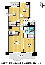 カーサ北8条 3LDKの間取図画像